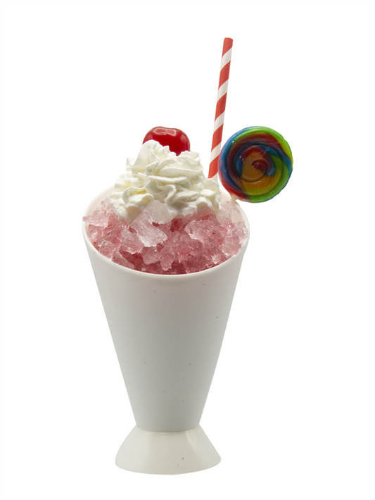 cherry swirl snow cone