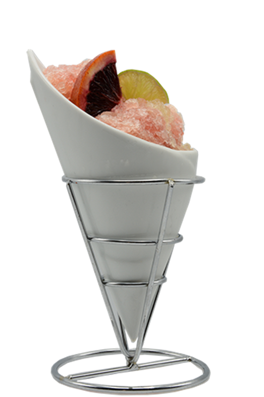 blood orange beer snow cone