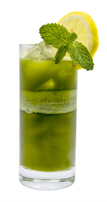 matcha cucumber mint cooler