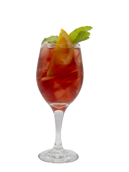 cherry spritz mocktail