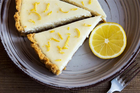 White Chocolate Lemon Basque Cheesecake