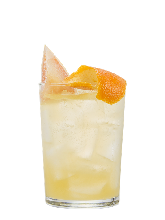 skinny peach squeeze mocktail