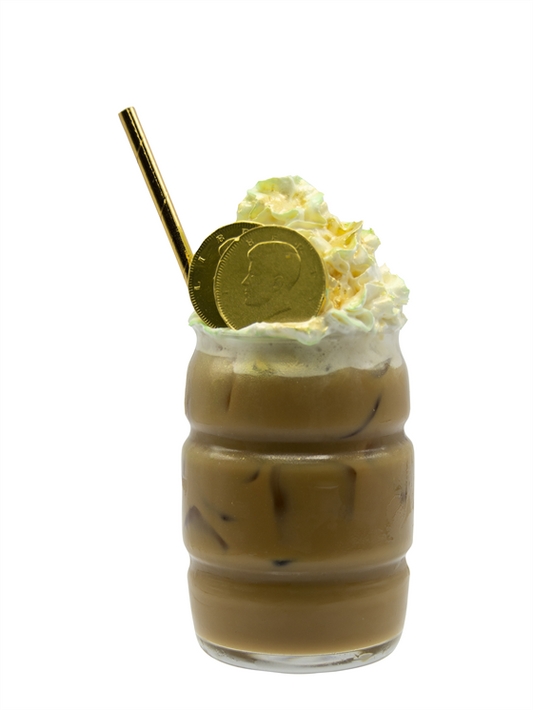 leprechaun's gold iced latte