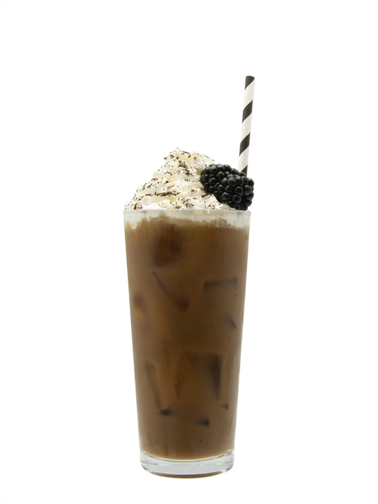 blackberry cold brew iced latte