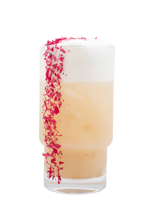 rose & cardamom gin fizz