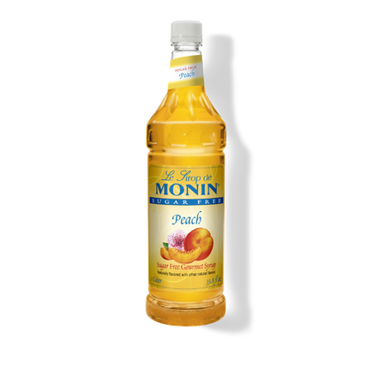 Monin Sugar Free Peach Syrup 1 L bottle
