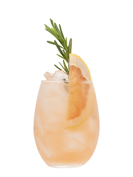 sparkling maple grapefruit mocktail