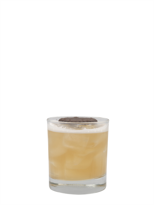 non-alcoholic spiced brown sugar sour