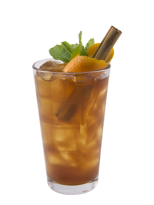 orange chai spice iced tea