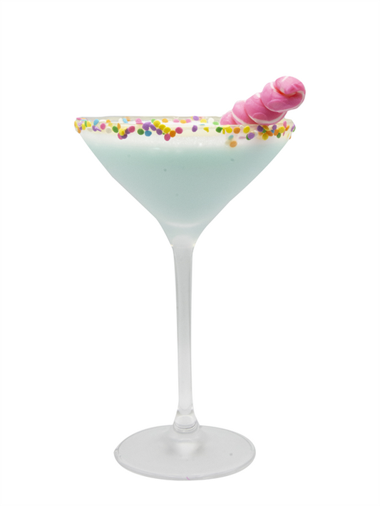 blue cotton candy-tini