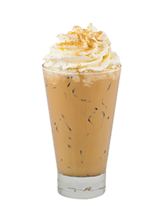 iced spice cake latte