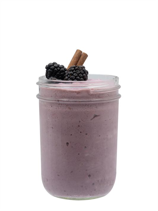 blackberry cinnamon bun dairy-free smoothie