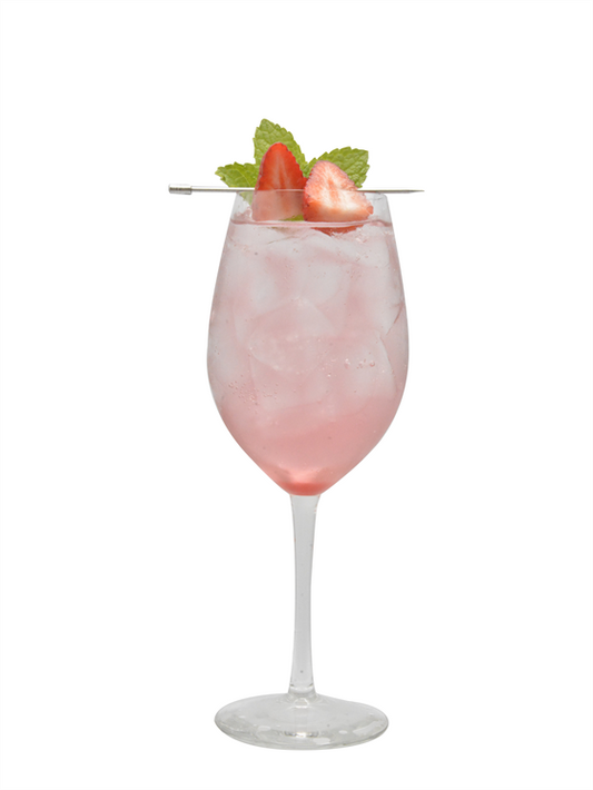 strawberry rose spritz