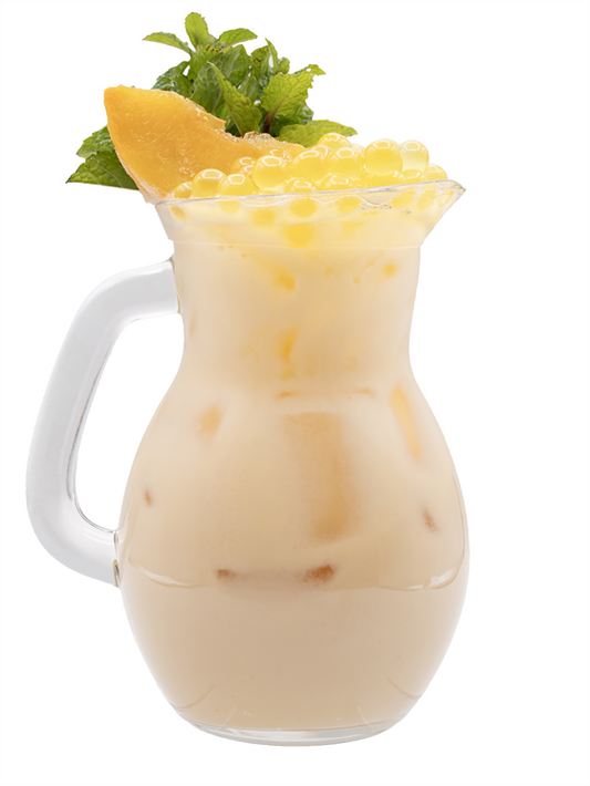 mango peach creamy lemonade