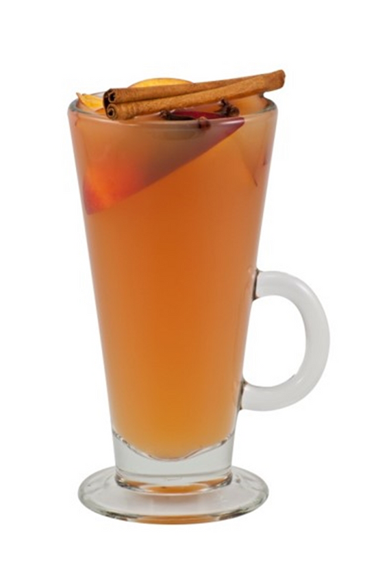 hot peach cobbler cider