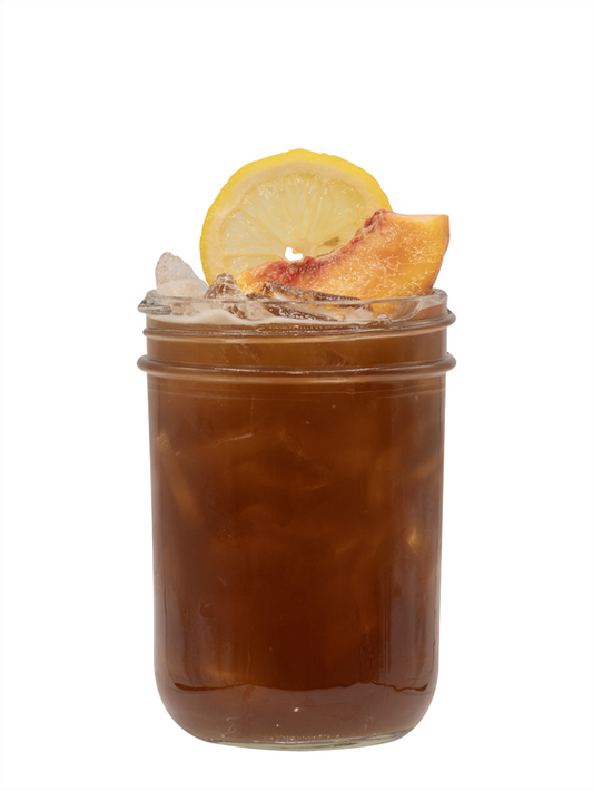 peachy summer cold brew lemonade