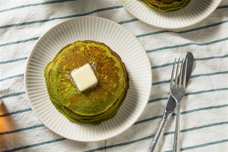 Matcha Souffle Pancakes