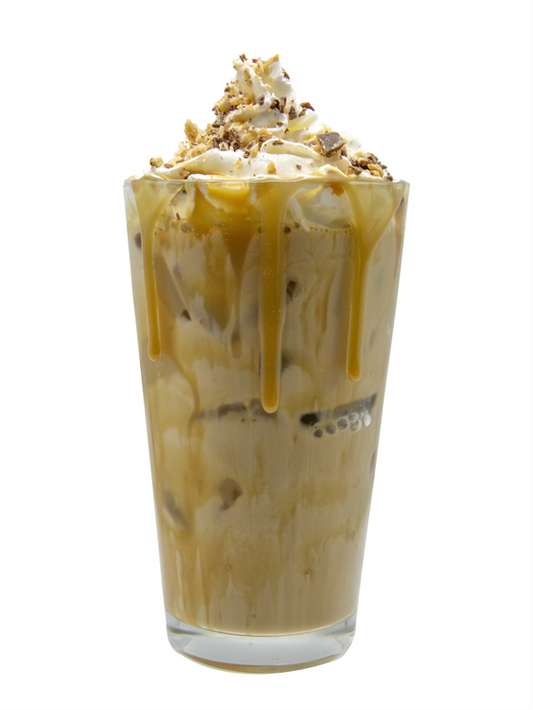 salted brown butter toffee iced coffee