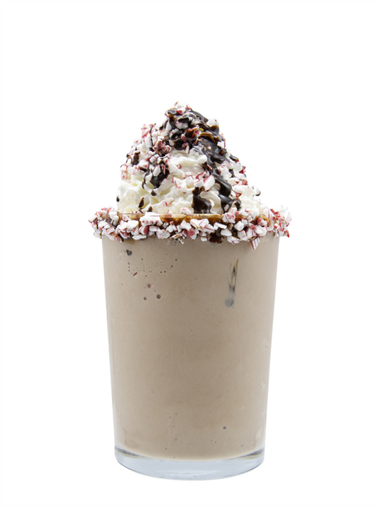 peppermint mocha milkshake