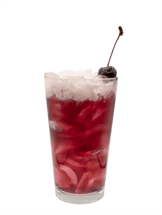 cherry almond dirty soda