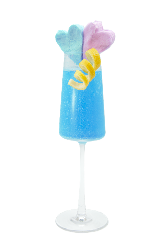 candy heart spritz mocktail