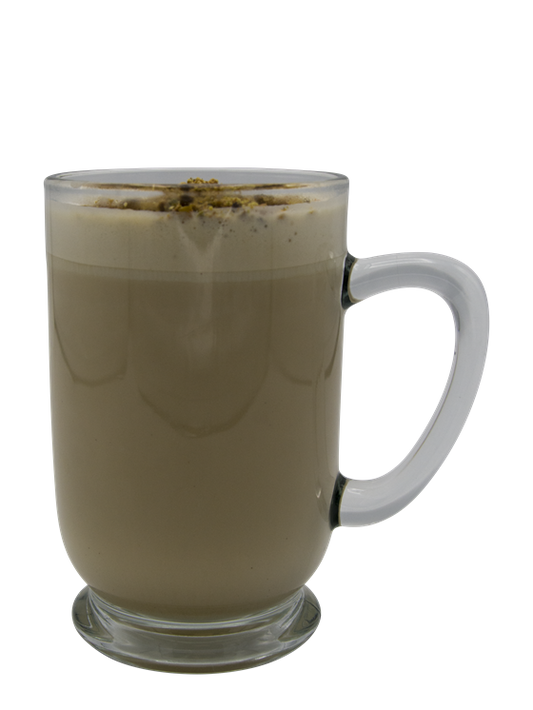 hazelnut pistachio light latte
