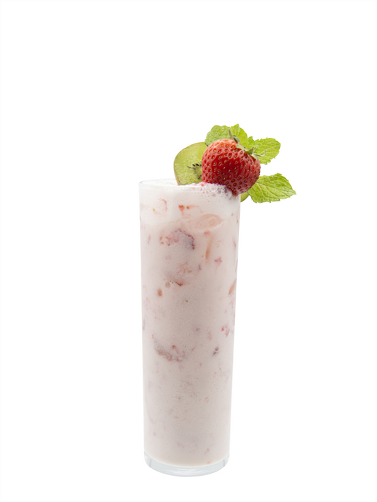 strawberry kiwi aqua fresca con leche batch