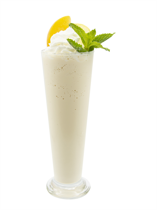 peach vanilla tea shake