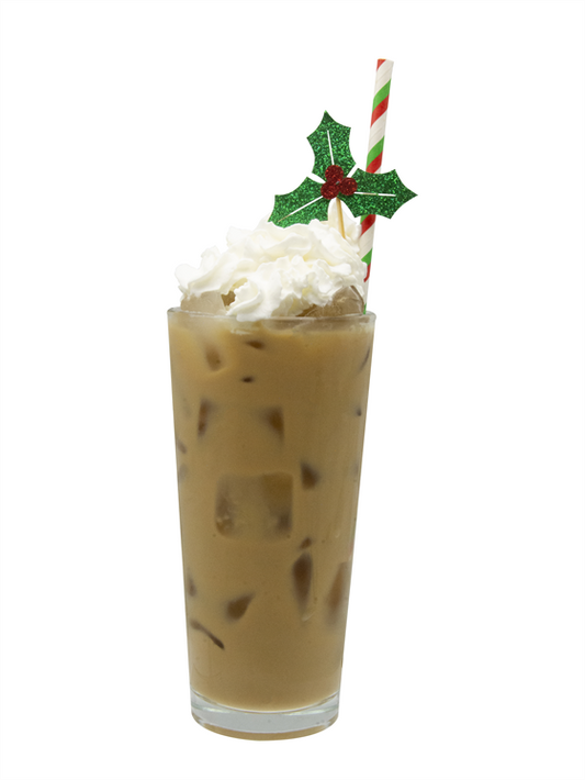 mistletoe spiced iced mocha 