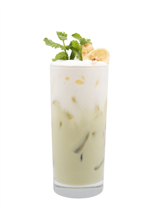 iced banana matcha