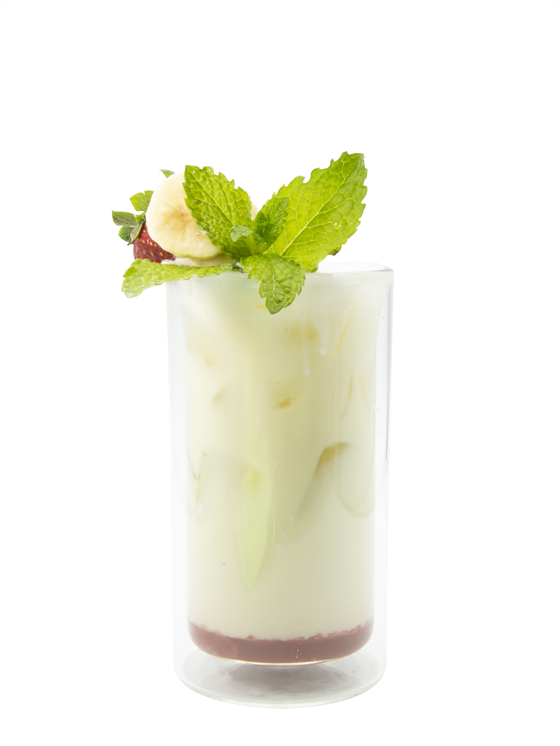 strawberry banana matcha