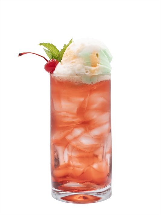 strawberry rainbow float