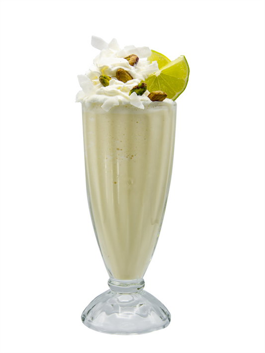 white pistachio lime milkshake 