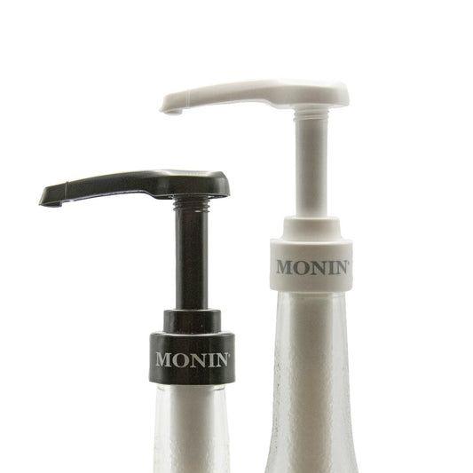 Pompe sirop Monin pour bouteille de verre de 750 ml (blanche/noire)