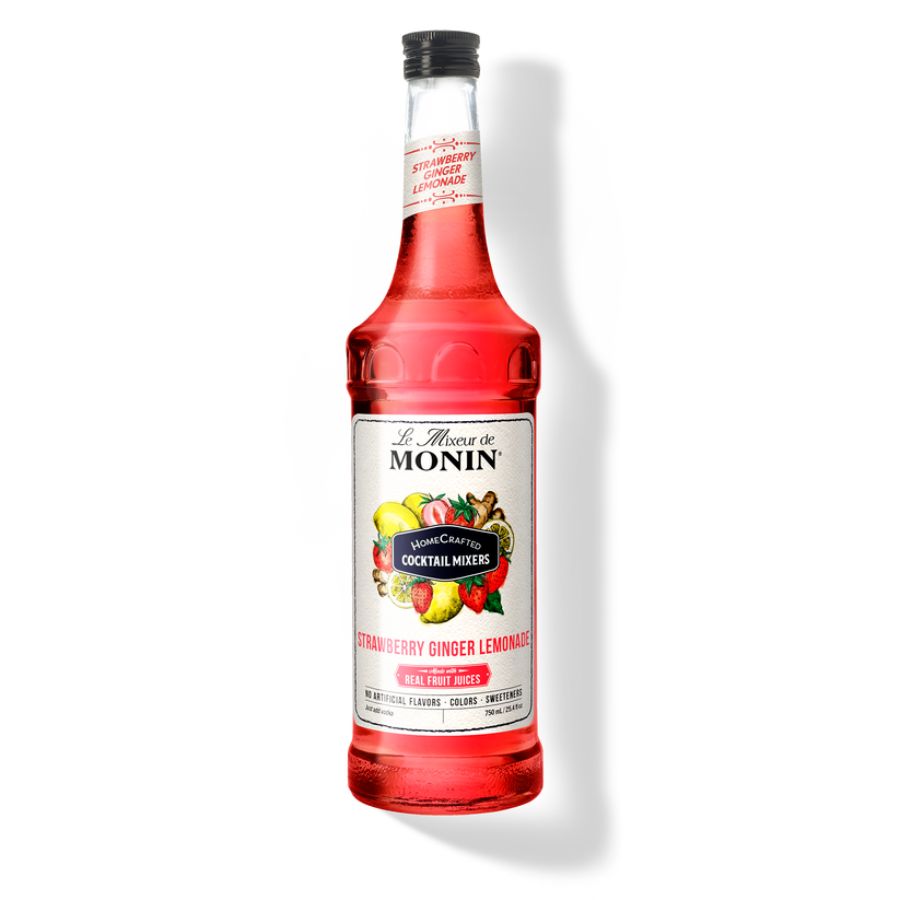 MONIN - HOMECRAFTED STRAWBERRY GINGER LEMONADE MIX 6x750 ML