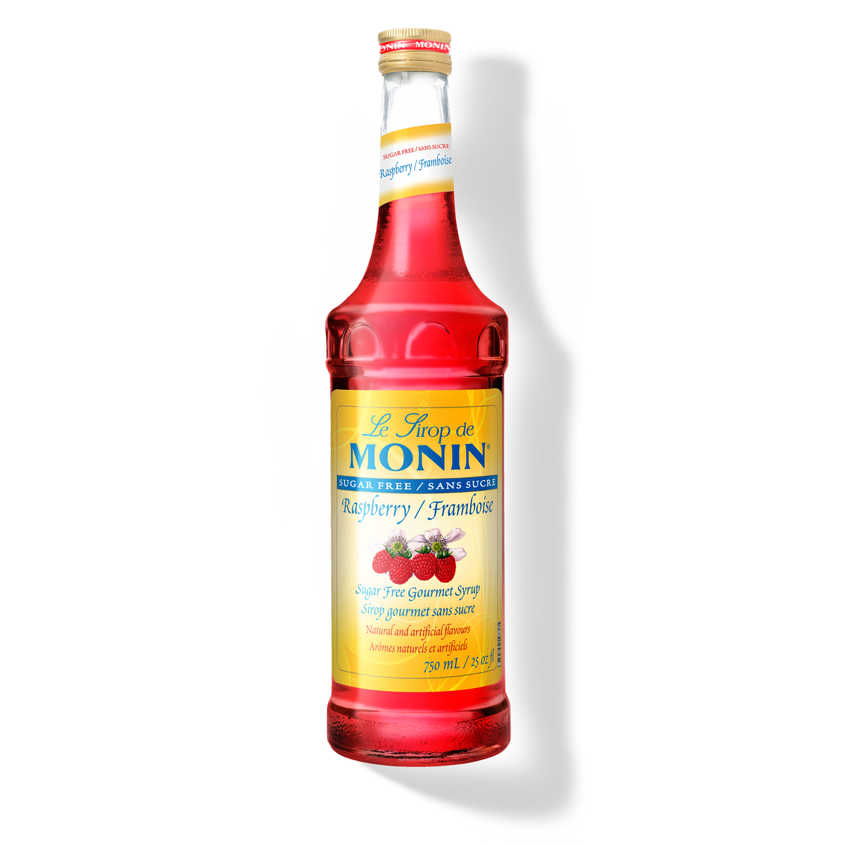 Monin Sugar Free Raspberry Syrup 750 mL bottle