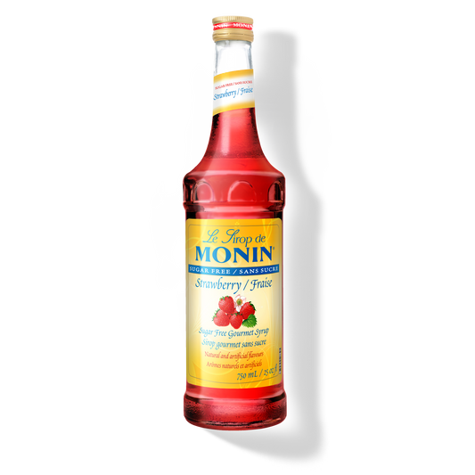 Monin Sugar Free Strawberry Syrup 750 mL bottle