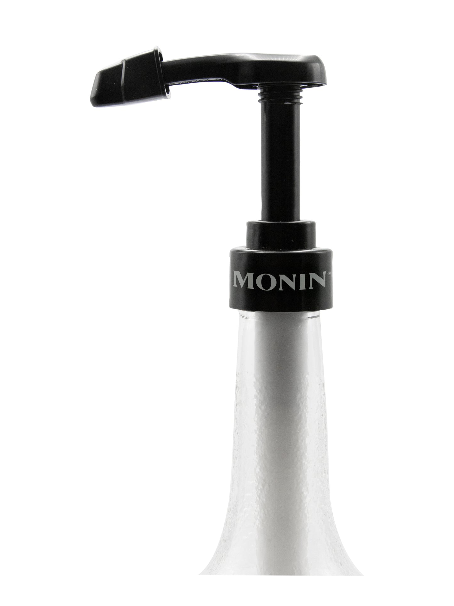 Pompe sirop Monin pour bouteille de verre de 750 ml (blanche/noire)