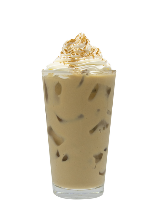 banana oat iced latte