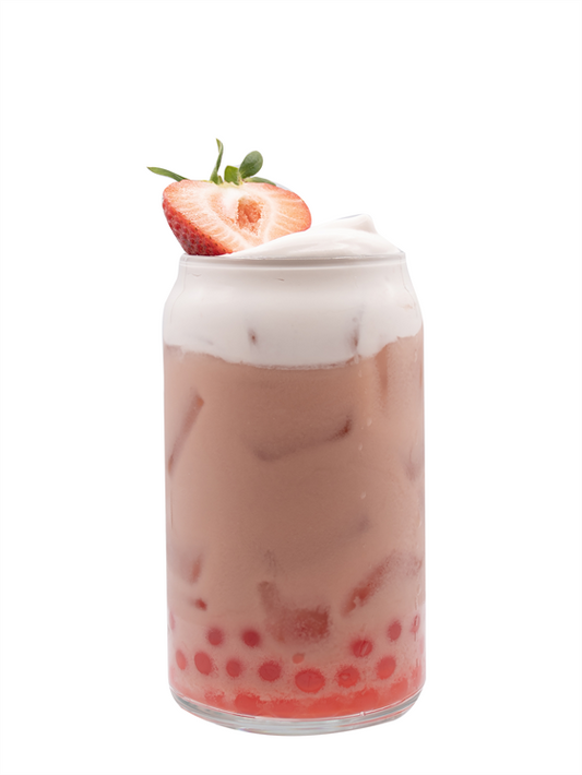 strawberry milk boba