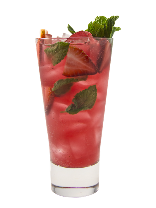 watermelon & strawberry mint soda