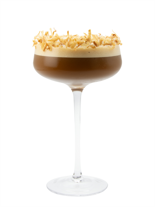 white chocolate coconut espresso faux-tini