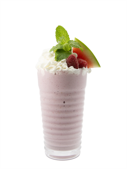watermelon raspberry milkshake