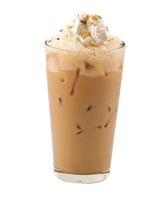 iced toffee nut latte