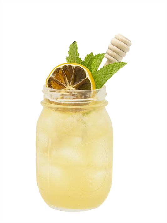 hot honey spiked lemonade