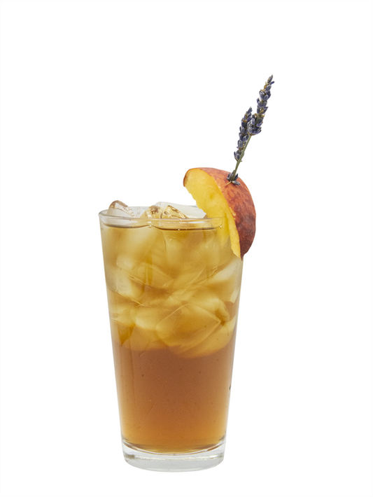 white peach lavender iced tea