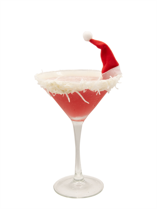 santa's hat mocktini