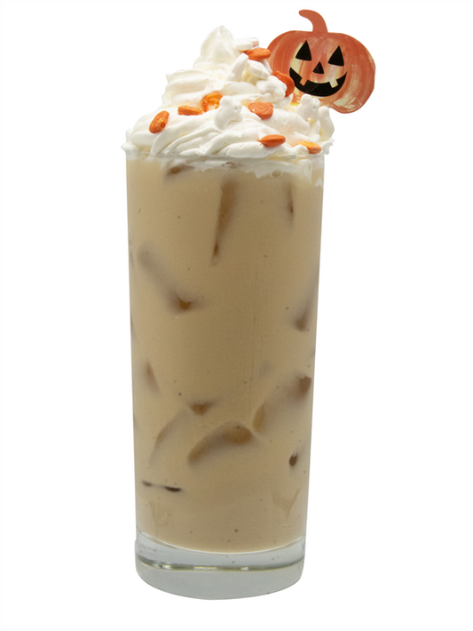 jack o lantern iced latte