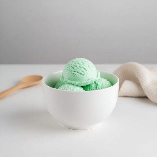 Crème Glacée à la Framboise Bleue