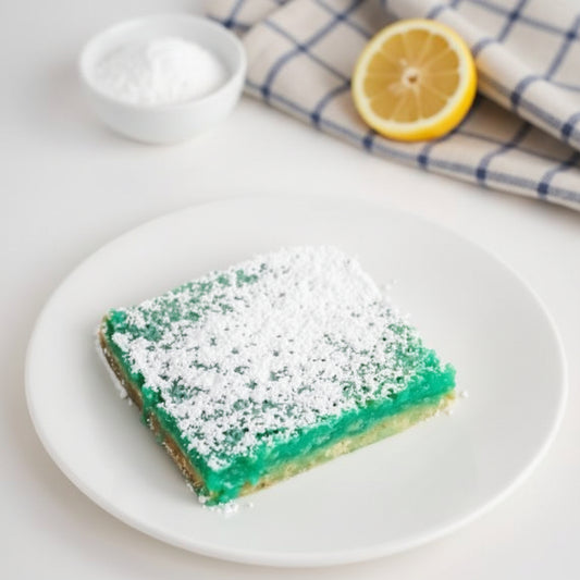 Carrés au Citron et à la Framboise Bleue